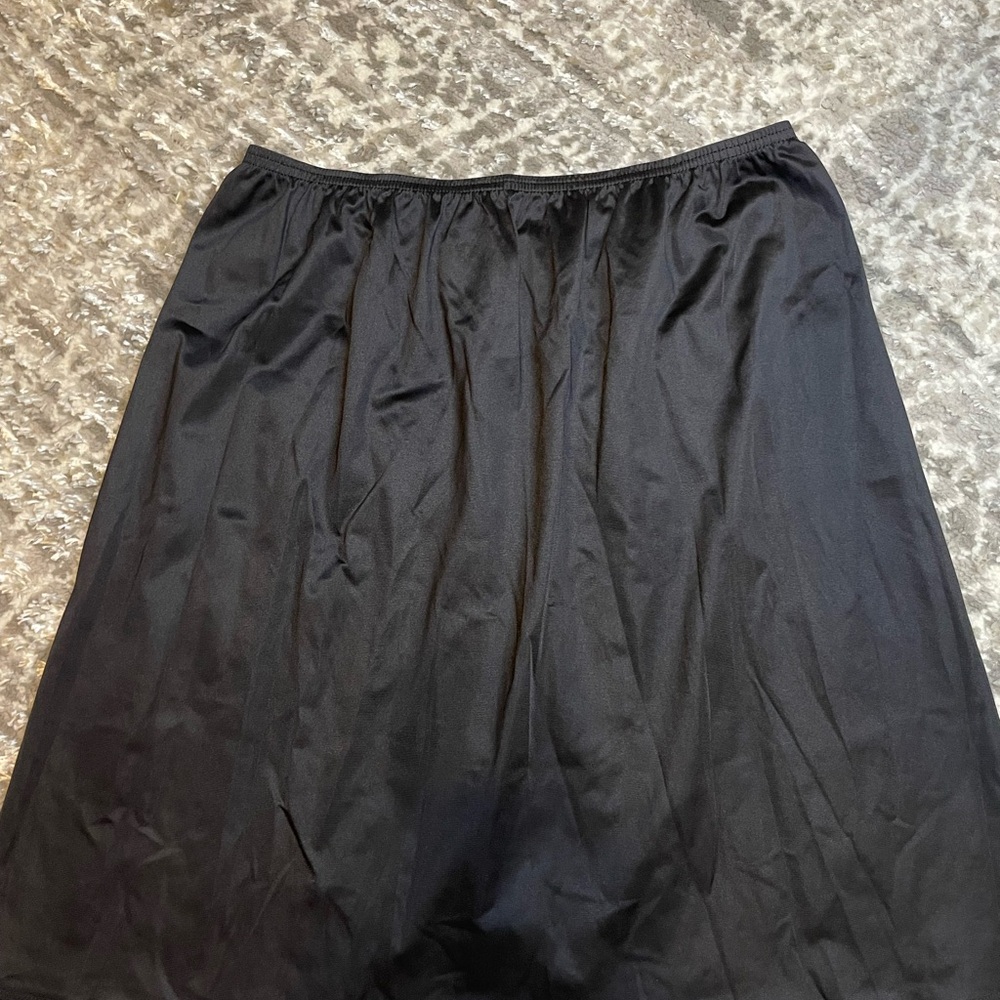 Vintage Cabernet Elegant Black A-Line Skirt